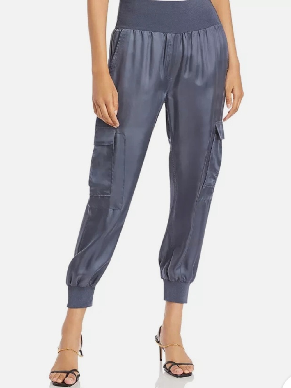 Cinq a Sept Giles Jogger Pants Size M
Blue grey color Cupro Silky Cargo Pocket